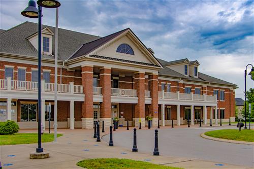 Front of a very large Elementary School